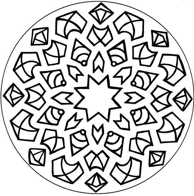 Coloriage 23 Mandala