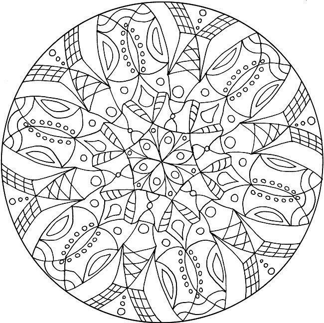 Coloriage 25 Mandala