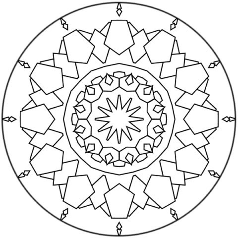 Coloriage 29 Mandala