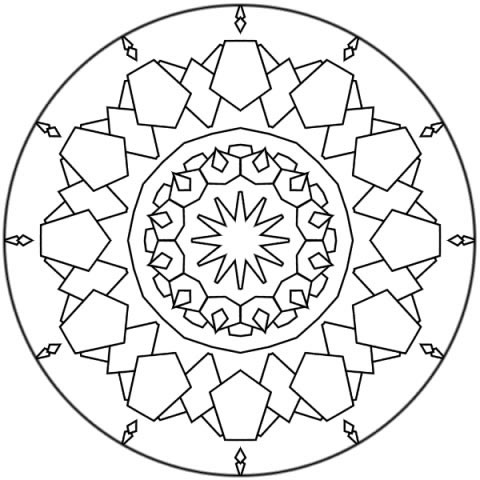 Coloriage 29 Mandala