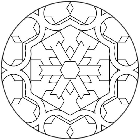 Coloriage 32 Mandala