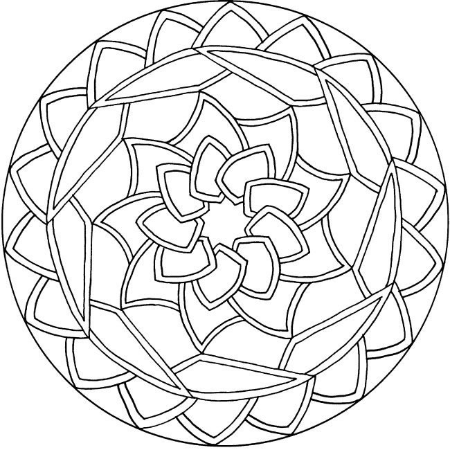 Coloriage 34 Mandala