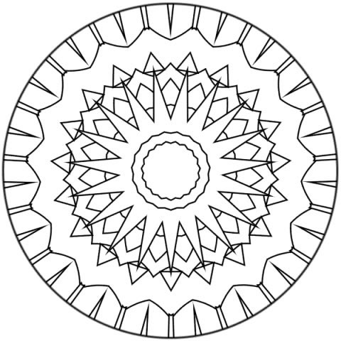 Coloriage 35 Mandala