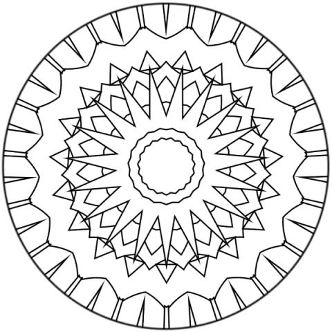 Coloriage 35 Mandala