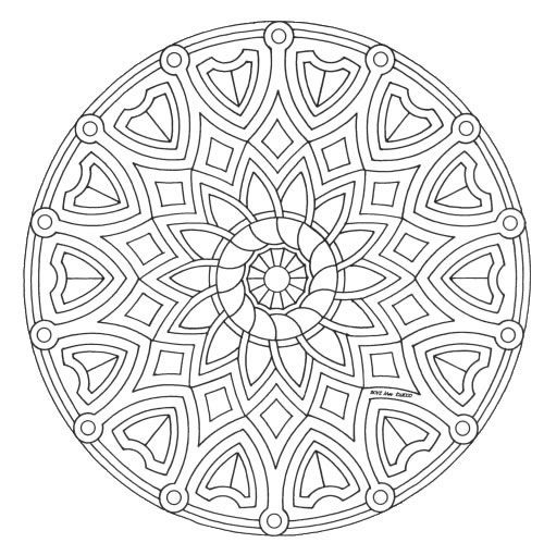 Coloriage 37 Mandala