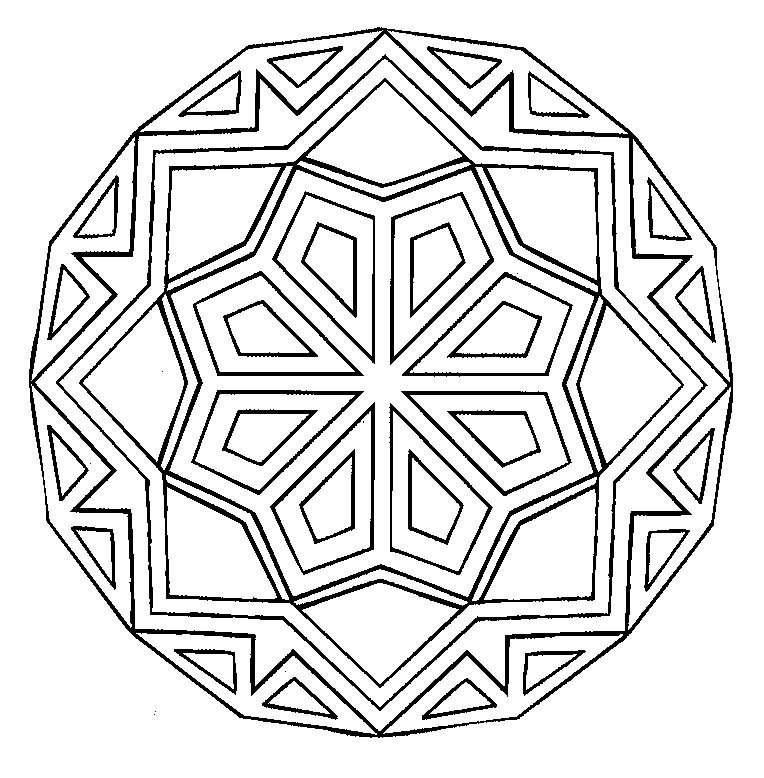 Coloriage 49 Mandala