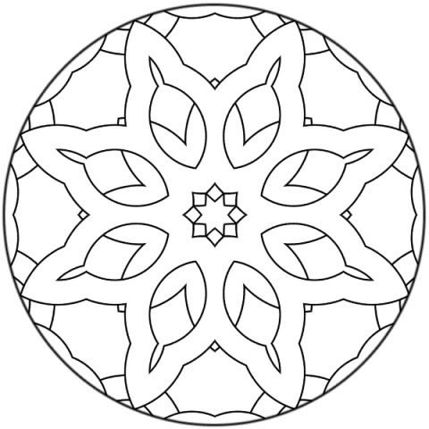 Coloriage 51 Mandala