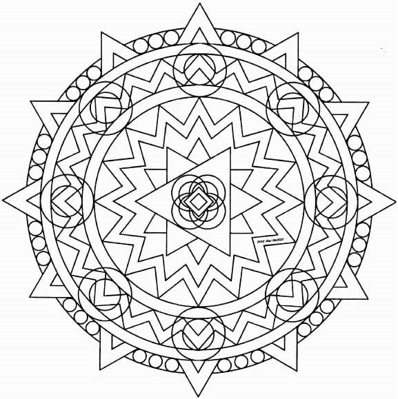 Coloriage 52 Mandala