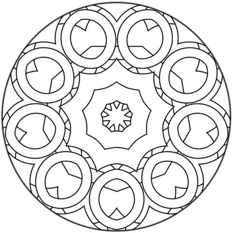 Coloriage 57 Mandala