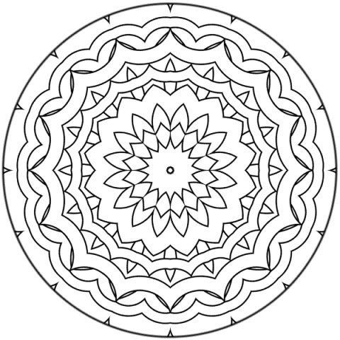 Coloriage 59 Mandala