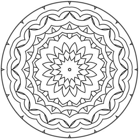 Coloriage 59 Mandala