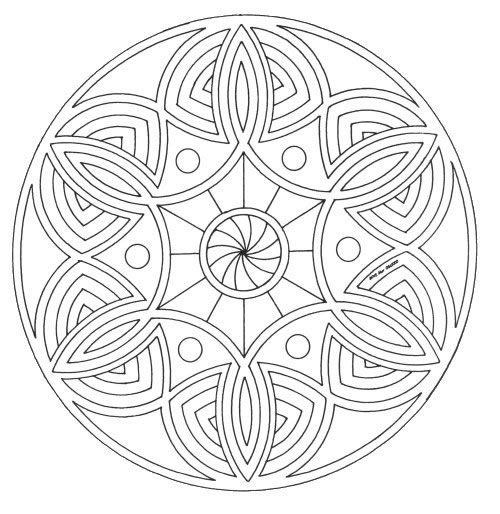 Coloriage 61 Mandala