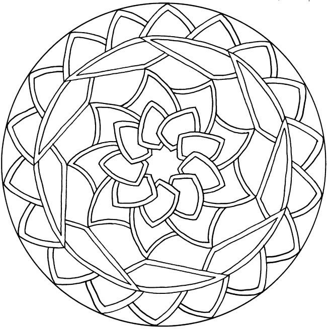 Coloriage 62 Mandala