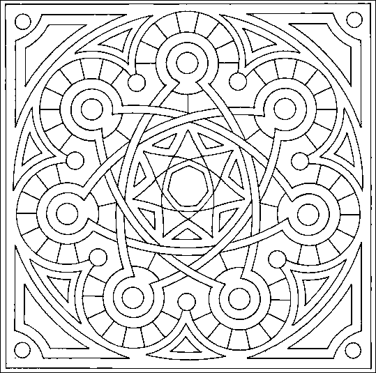 Coloriage 7 Mandala