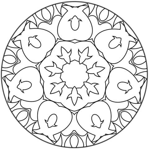 Coloriage 72 Mandala
