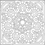 Coloriage Mandala 7