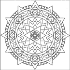 Coloriage Mandala 9