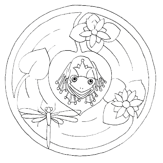 Coloriage 11 Mandala des animaux