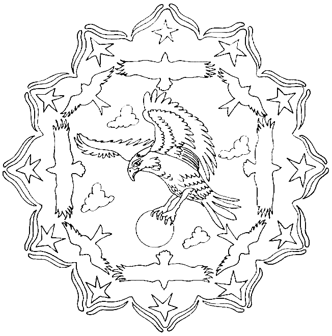 Coloriage 16 Mandala des animaux