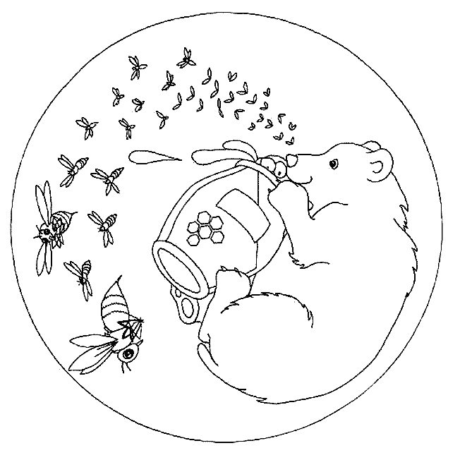 Coloriage 22 Mandala des animaux