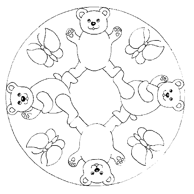 Coloriage 24 Mandala des animaux