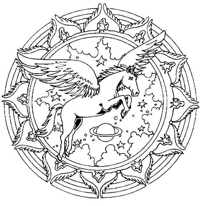 Coloriage 27 Mandala des animaux