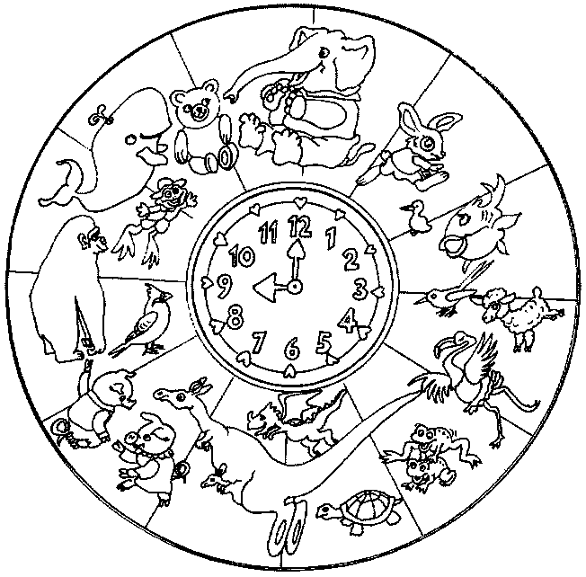 Coloriage 28 Mandala des animaux
