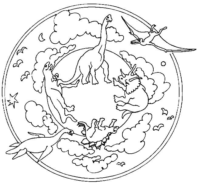 Coloriage 41 Mandala des animaux