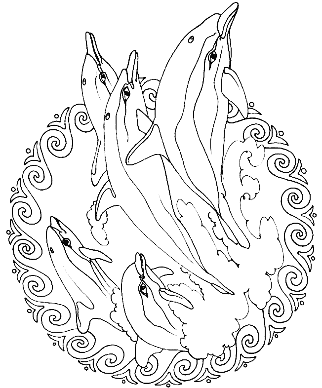 Coloriage 46 Mandala des animaux