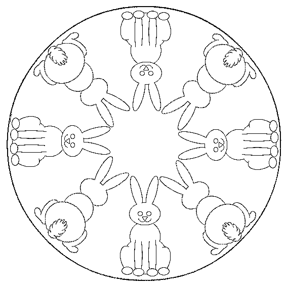 Coloriage 49 Mandala des animaux