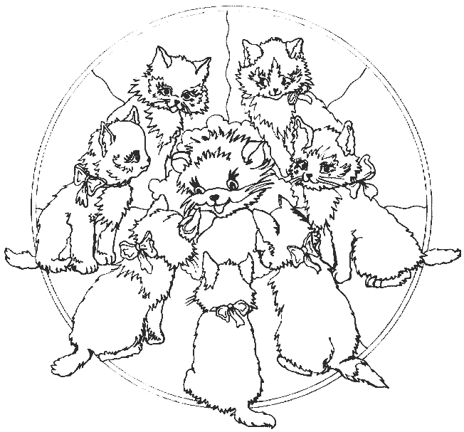 Coloriage 53 Mandala des animaux