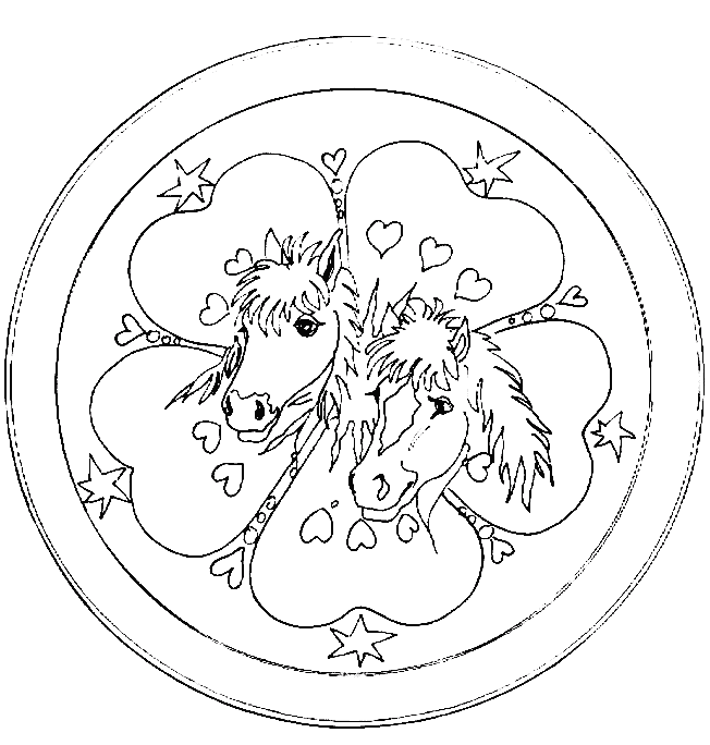 Coloriage 55 Mandala des animaux