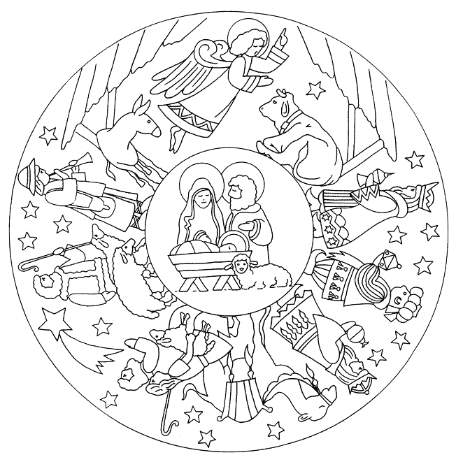 Coloriage 56 Mandala des animaux