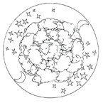 Coloriage Mandala des animaux 20