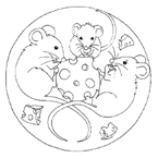 Coloriage Mandala des animaux 33