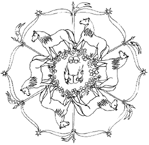 Coloriage Mandala des animaux 38