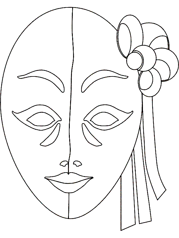 Coloriage 1 Masques