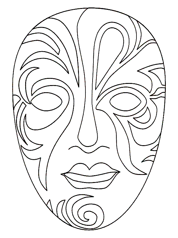 Coloriage 30 Masques