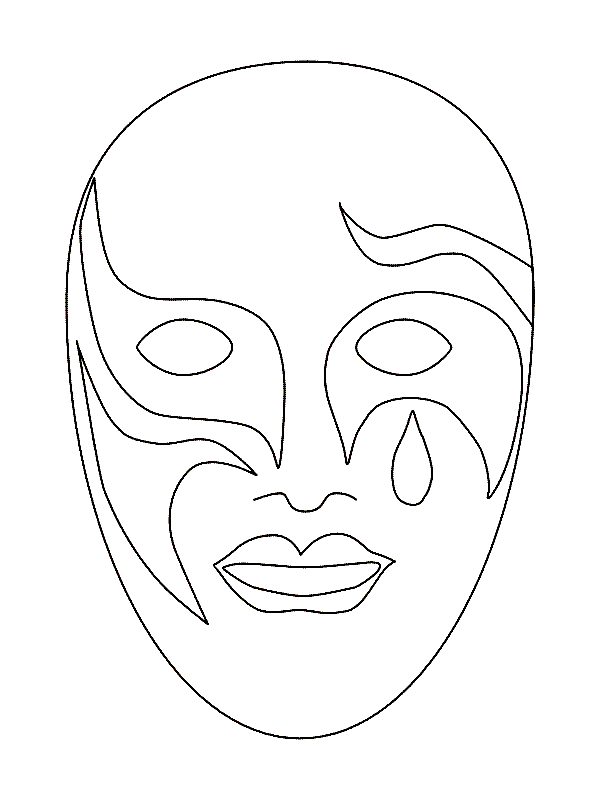 Coloriage 32 Masques