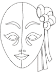 Coloriage Masques 1