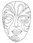 Coloriage Masques 30