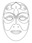 Coloriage Masques 37