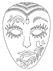 Coloriage Masques 4