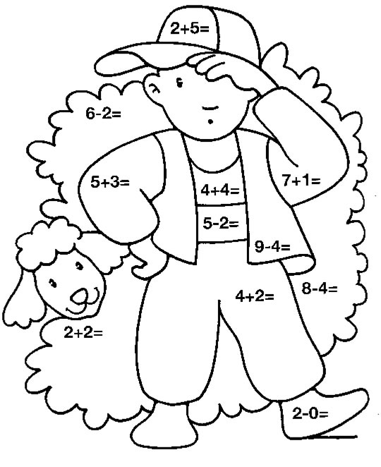 Coloriage 5 Mathematiques