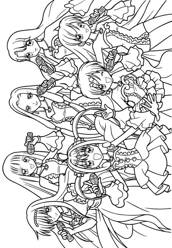 Coloriage 1 Mermaid melody