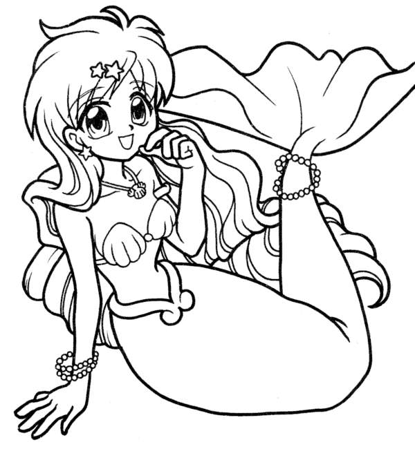 Coloriage 10 Mermaid melody