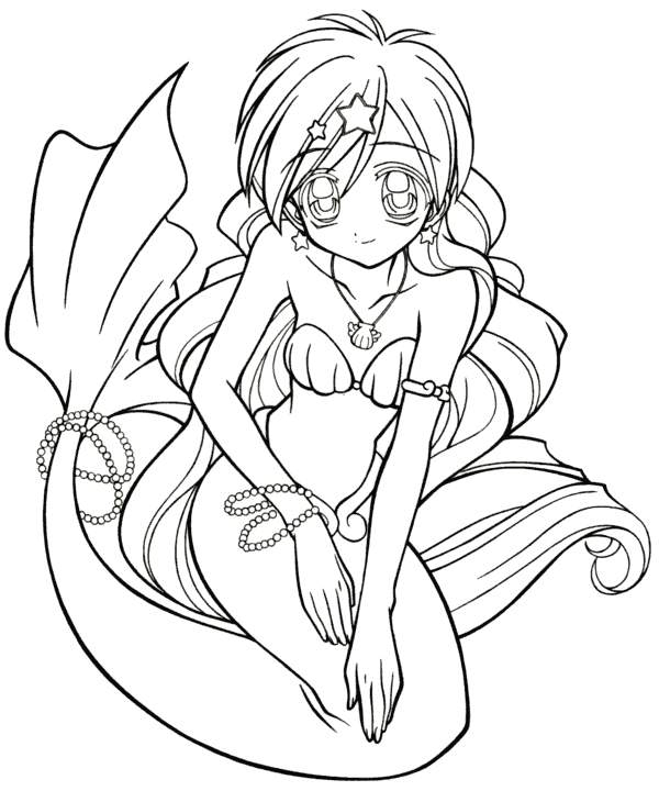 Coloriage 12 Mermaid melody