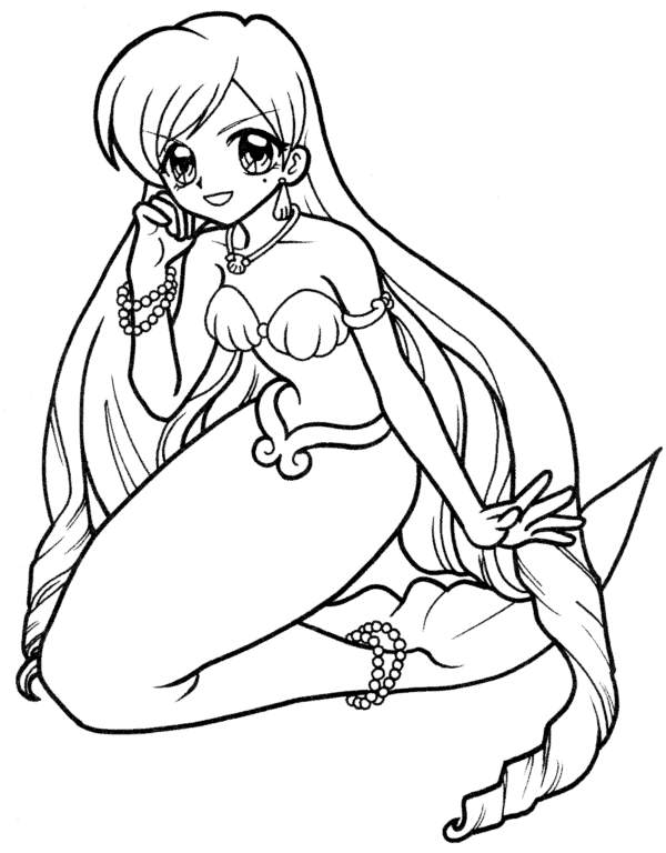 Coloriage 22 Mermaid melody