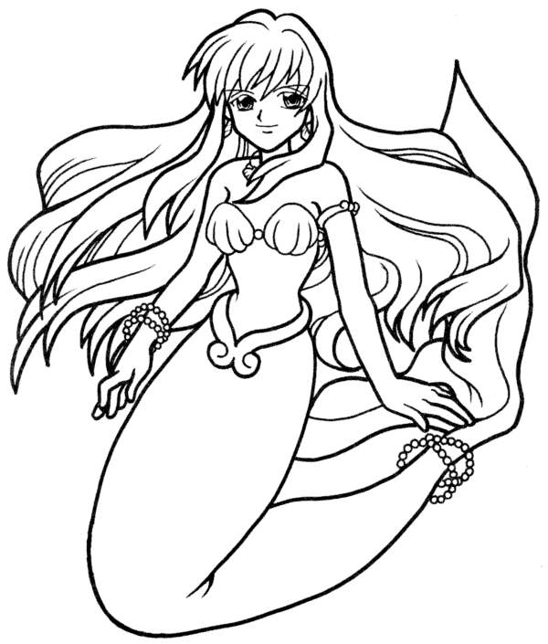 Coloriage 24 Mermaid melody