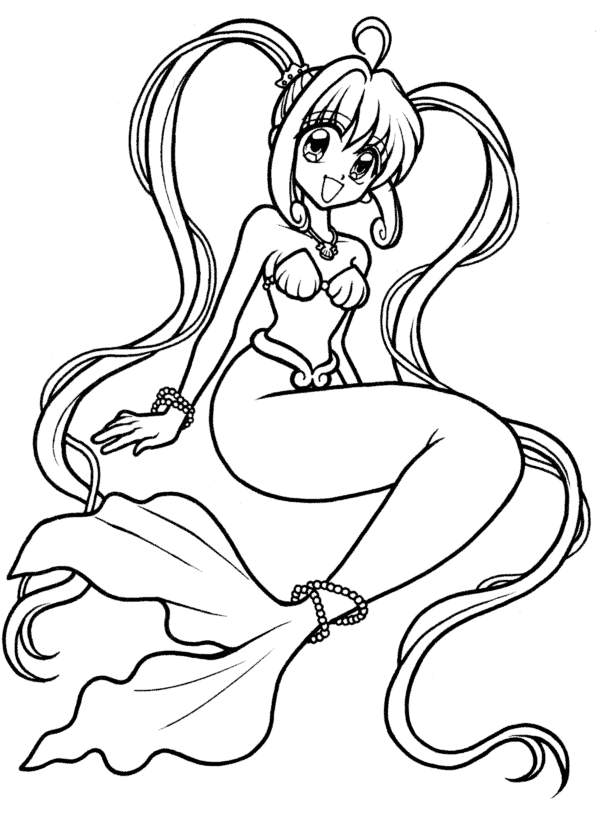 Coloriage 29 Mermaid melody